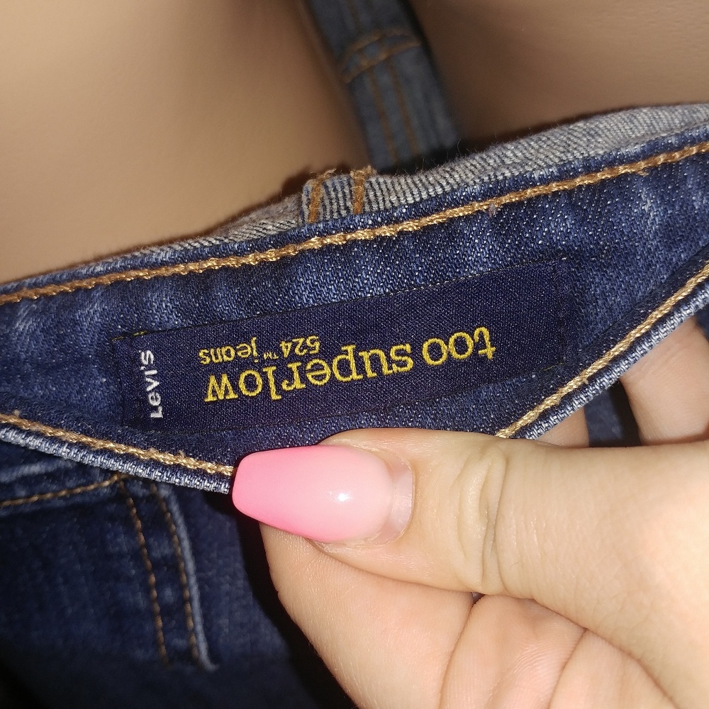 SOLD • Levi's • y2k denim blue jeans distressed too superlow skinny fit [15] - Picture 8 of 9